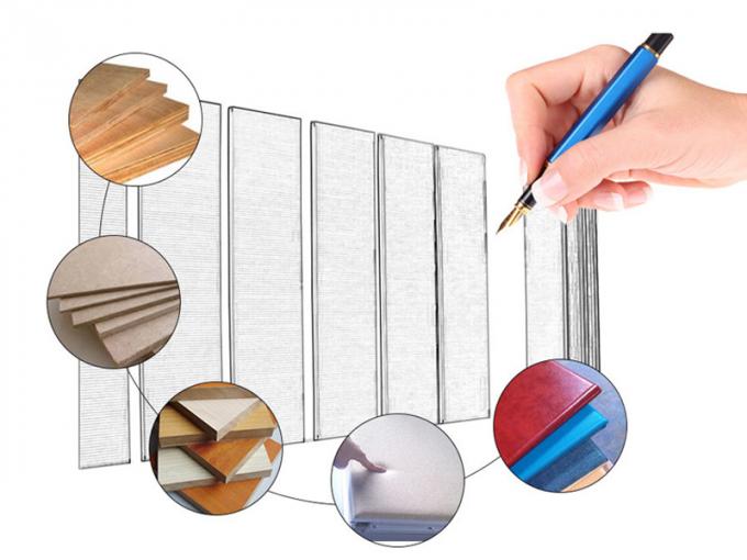کلاس درس آکوستیک قابل اجرا دیوارهای پارتیشن بندی تاشو چوبی چرم پایان رنگ صورتی