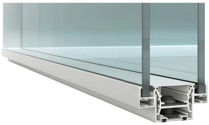 دیوار پارتیشن شیشه ای دفتر مودم آلومینیومی 108mm HPL ضد صدا