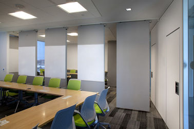 جلوی درب های پارتیشن متحرک متحرک چوبی برای اتاق های اداری / اتاق کنفرانس