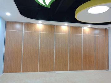 MDF + Aluminum Operable Acoustic Movable Office Partition / Wooden Folding Doors
