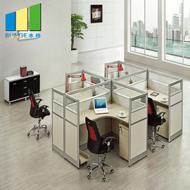 مد دفتر مبلمان پارتیشن / ایستگاه میز کار دفتر با 1.5 میلی متر ضخامت فولاد پای
