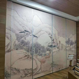 65 میلی متری دیوار کشویی مدرن دیوار نقاشی دیوارهای پارتیشن متحرک برای اتاق نشیمن و دفتر