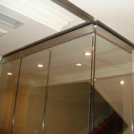دیوارهای کشویی پارتیشن کشویی پارتیشن شیشه ای بالا و پایین شیشه ای بدون قاب پارتیشن متحرک برای بالکن