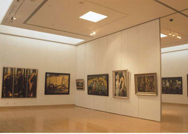 موزه دیوارهای جداشونده موقت دیواره های پارتیشن بندی متحرک تقسیم اتاق کشویی برای گالری هنر
