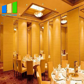 65 میلی متر دیوار کشویی پارتیشن کشویی داخلی تقسیم کننده اتاق متحرک برای رستوران