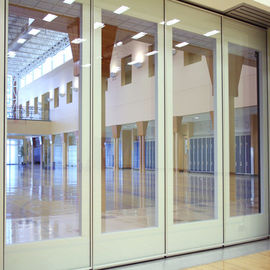 دیوارهای پارتیشن متحرک صفحه نمایش شیشه ای تقسیم کننده برای اتاق چند منظوره