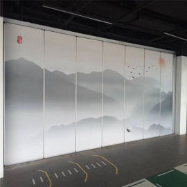 دیوارهای پارتیشن متحرک Ebunge Walls Walls Operable سطح چاپ چشم انداز برای رستوران Upscale