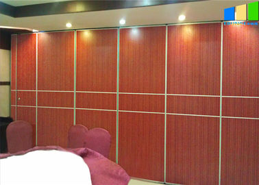 پانل های اتاق جلسات اثبات صدا 60 میلی متر ضخامت چوبی دیوار پارتیشن کشویی