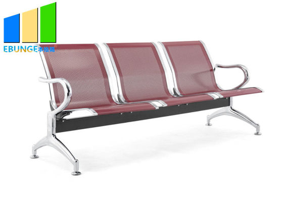 3-6 صندلی دفتر پزشکی فولاد ضد زنگ صندلی اتاق انتظار / صندلی های فرودگاه