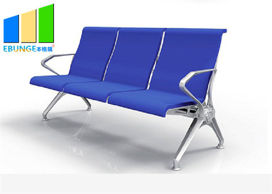 آلیاژ آلومینیوم آبی PU چرمی صندلی 5 صندلی در فرودگاه بانکی
