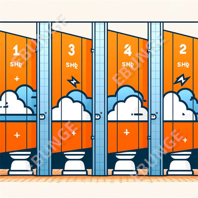 مقاومت بالا در برابر ضربه و ضد آتش دیوار جداکننده توالت عمومی