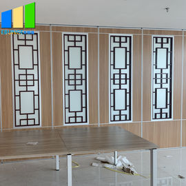 درب پارتیشن آلومینیومی دیویدرهای اتاق آکوستیک با طراحی شیشه ای گریل برای هتل