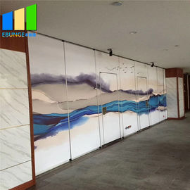 قاب آلومینیومی تقسیم اتاق دیوارهای پارتیشن متحرک با نقاشی