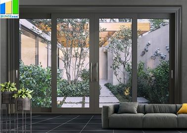 درهای کشویی شیشه ای دو جداره EBUNGE آکاردئونی بیرونی تجاری برای درب مسکونی