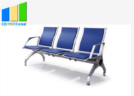 آلیاژ آلومینیوم آبی PU چرمی صندلی 5 صندلی در فرودگاه بانکی