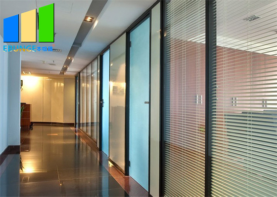 سیستم دیوار جداکننده شیشه ای قابل جداسازی دفتر عایق صدا استاندارد آمریکایی